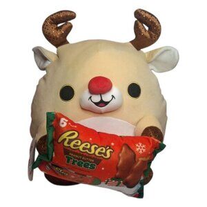 ZURU Snackles Rudi Reindeer 14" Plush w/ Reese's Peanut Butter Trees Christmas